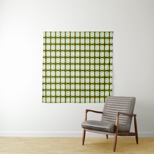 abstract texture, colorful gingham pattern, modern タペストリー (インサイチュ(横))