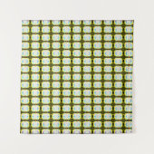 abstract texture, colorful gingham pattern, modern タペストリー (正面)