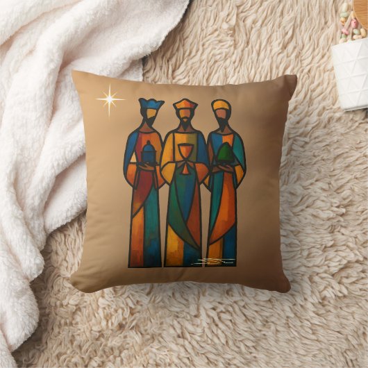 Abstract Three Wise Men クッション (ブランケット)