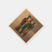 Abstract Three Wise Men スタンダードカクテルナプキン (角)