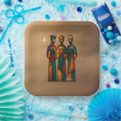 Abstract Three Wise Men ペーパープレート (パーティー)