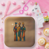 Abstract Three Wise Men ペーパープレート (パーティー)