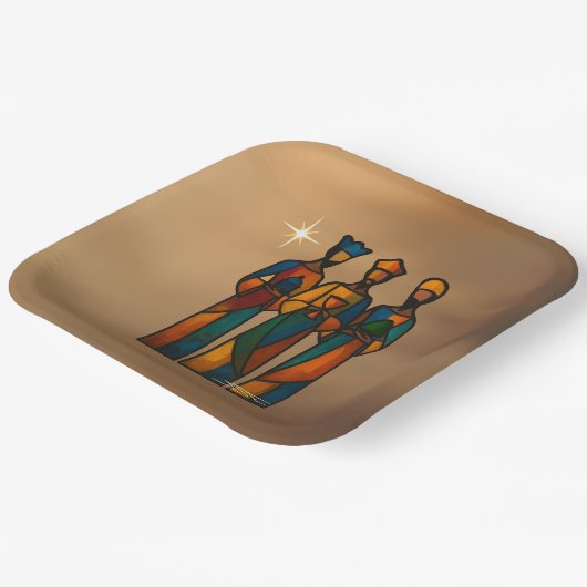 Abstract Three Wise Men ペーパープレート (傾斜あり)