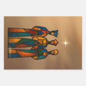 Abstract Three Wise Men ラッピングペーパーシート (正面)