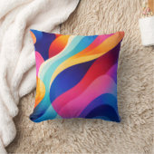 Abstract throw pillow クッション (ブランケット)