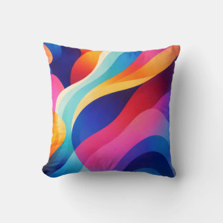 Abstract throw pillow クッション