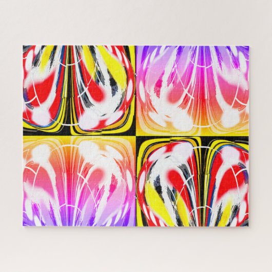 Abstract time and space travel art ジグソーパズル (横)