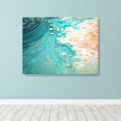 Abstract Topographic Ocean Art キャンバスプリント (インサイチュ (ウッドフロア))