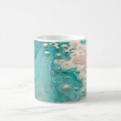 Abstract Topographic Ocean Art コーヒーマグカップ (中央)