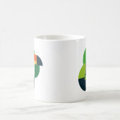Abstract Toucan Iconic Brazilian Bird Inspired Art コーヒーマグカップ (中央)