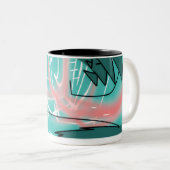 Abstract Traction Mug ツートーンマグカップ (正面右)