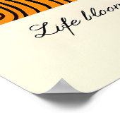 Abstract Tree Line Art Print Inspirational Growth ポスター (角)