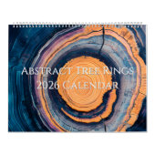 Abstract Tree Ring 2026 Calendar カレンダー (カバー)