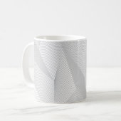 Abstract, trendy, modern, simple line pattern コーヒーマグカップ (正面左)