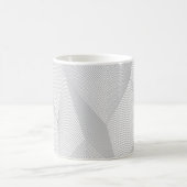 Abstract, trendy, modern, simple line pattern コーヒーマグカップ (中央)