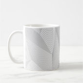 Abstract, trendy, modern, simple line pattern コーヒーマグカップ (左)