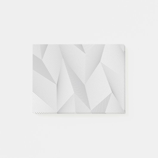 Abstract, trendy, modern, simple line pattern ポストイット (正面)