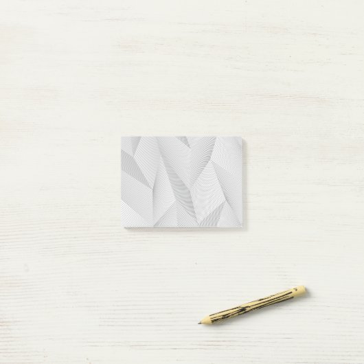 Abstract, trendy, modern, simple line pattern ポストイット (デスク上)