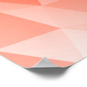 Abstract Triangle Art - Red Tones ポスター (角)