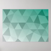 Abstract Triangle Art - Red Tones ポスター (正面)