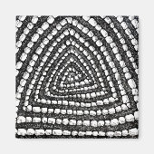 Abstract Triangle Detailed Pen and Ink Shapes  マグネット (正面)