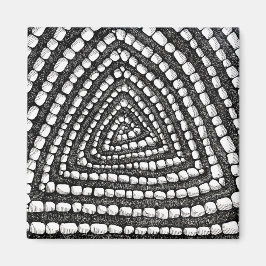 Abstract Triangle Detailed Pen and Ink Shapes  マグネット