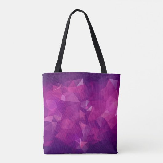 Abstract triangle violet texture backgroundbackgro トートバッグ (裏面)