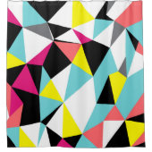 Abstract triangles geometrical pattern background シャワーカーテン (正面)