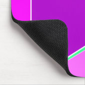 Abstract triangles purple and green マウスパッド (コーナー)