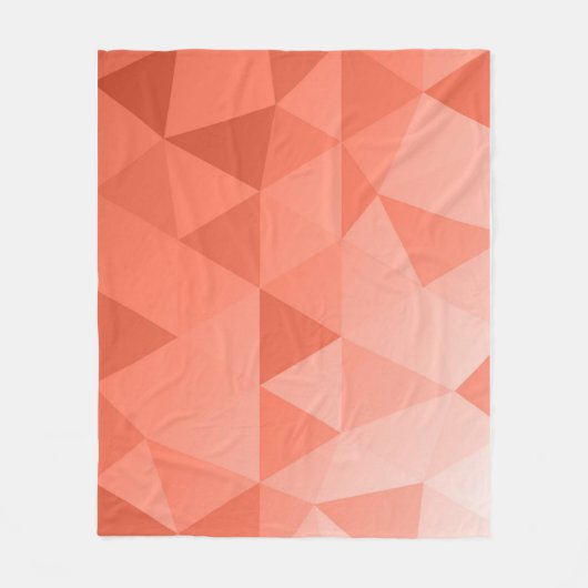 Abstract Triangles Seamless Pattern - Red Version  フリースブランケット (正面)