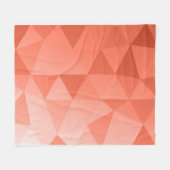 Abstract Triangles Seamless Pattern - Red Version  フリースブランケット (正面(横))