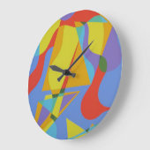 Abstract Triangular Celebration Large Clock ラージ壁時計 (傾斜)