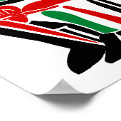 Abstract Tribal Healing Figures ポスター (角)