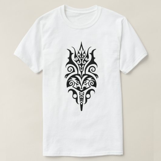 Abstract Tribal Tattoo Design Tシャツ (デザイン正面)