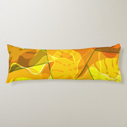 ABSTRACT TROPICAL LEAVES  ボディピロー (正面)