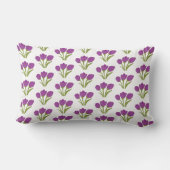 Abstract Tulip Floral Throw Pillow ランバークッション (裏面)