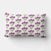 Abstract Tulip Floral Throw Pillow ランバークッション (正面)