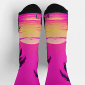 Abstract Tunnel Perspective with Two Figures ソックス (上部)