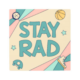 Abstract Tunnel Perspective with Two Figures メタルプリント