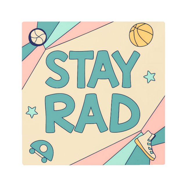 Abstract Tunnel Perspective with Two Figures メタルプリント (正面)