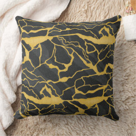 abstract veined stone クッション