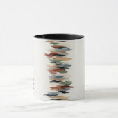 Abstract Vertical Brush Stroke Mug –Art Coffee Cup マグカップ (中央)