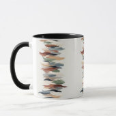 Abstract Vertical Brush Stroke Mug –Art Coffee Cup マグカップ (左)
