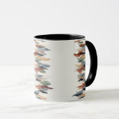 Abstract Vertical Brush Stroke Mug –Art Coffee Cup マグカップ (正面右)