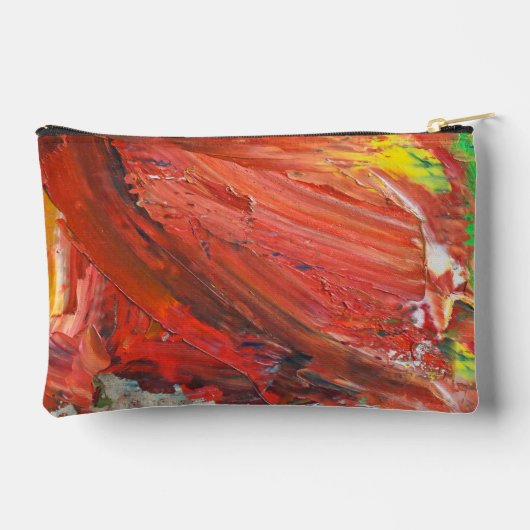 Abstract Vertical Gesture in Red アクセサリーポーチ (裏面)
