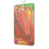 Abstract Vertical Gesture in Red カーエアーフレッシュナー (左)