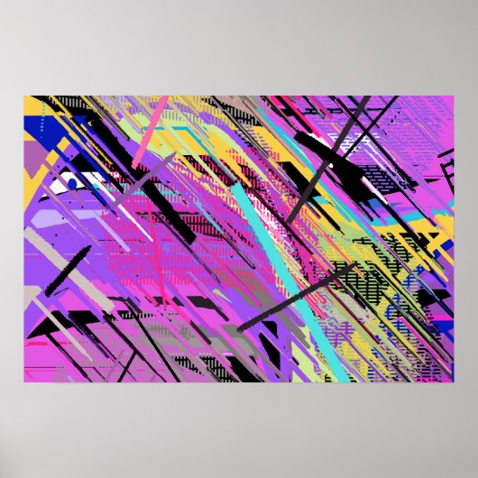 Abstract Vibrant 80s ポスター (正面)