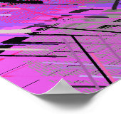 Abstract Vibrant 80s ポスター (角)