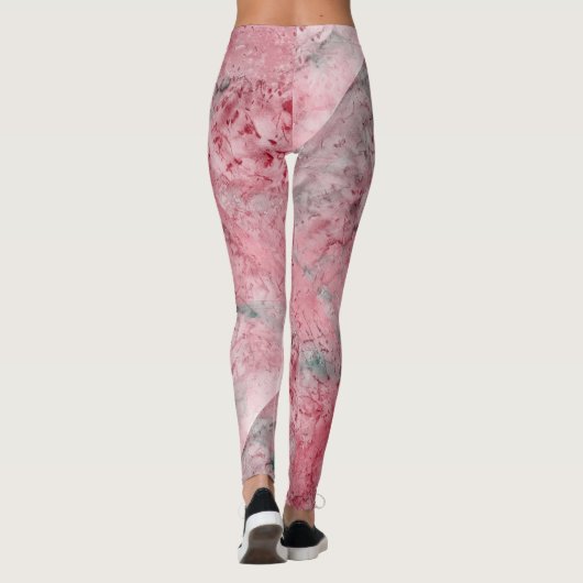 Abstract Vibrant Pattern Psychedelic Color Burst レギンス (裏面)