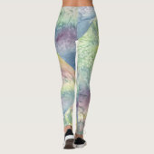 Abstract Vibrant Pattern Psychedelic Color Burst レギンス (裏面)